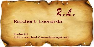 Reichert Leonarda névjegykártya
